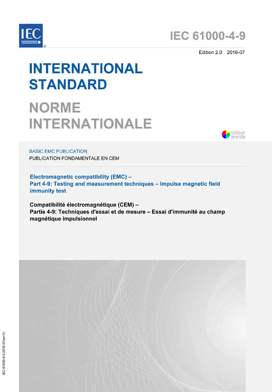 Cover IEC 61000-4-9:2016